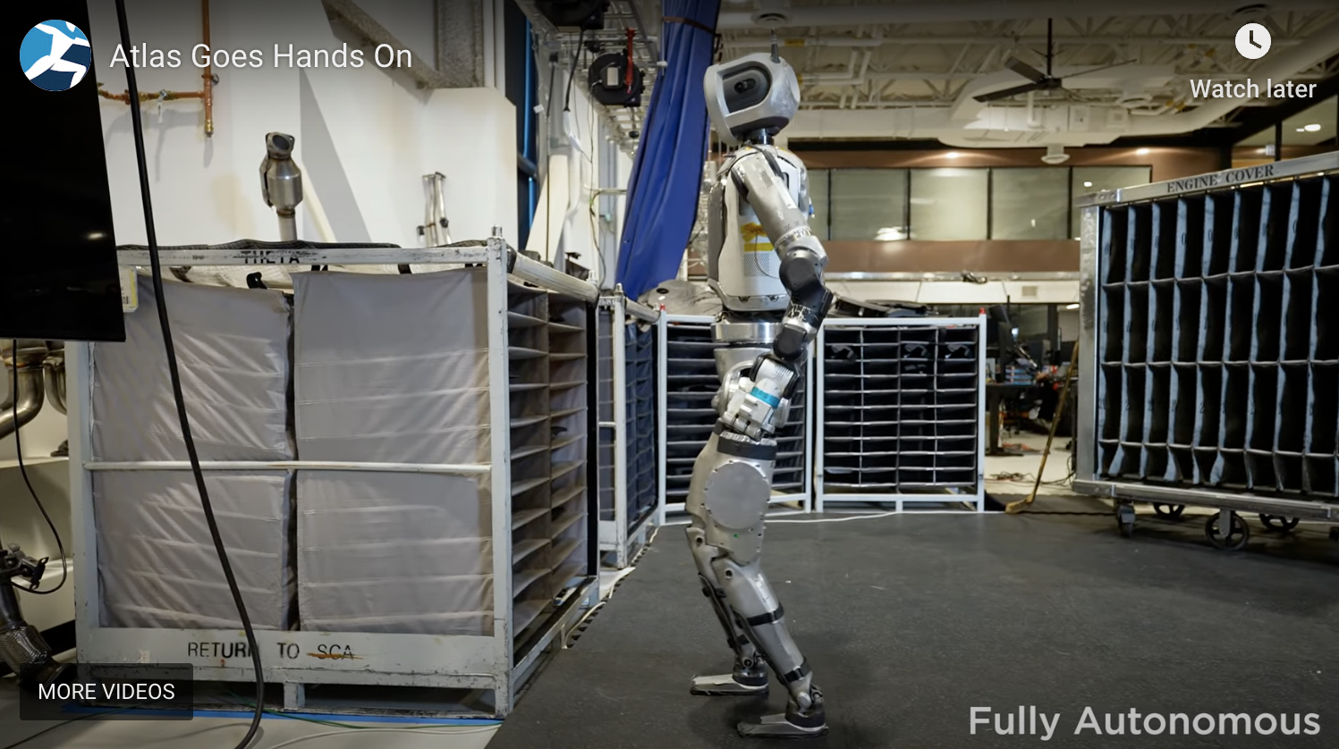 Atlas Robot Performs Autonomous Automotive Tasks